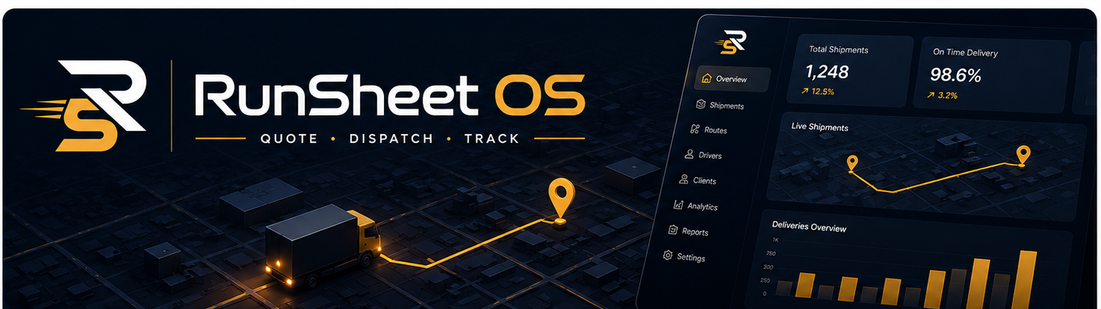 RunSheet OS hero image